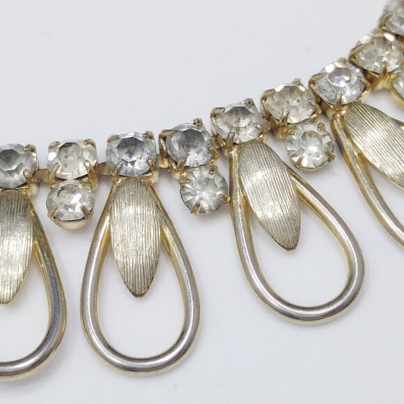 Vintage Sarah Coventry Rhinestone Choker Necklace, 1960s, 17 Inches - Picture 2 of 10